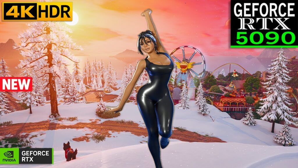 Fortnite *CRAZY* Kim Kardashian Skin Gameplay | RTX 5090 4K MAX Graphics + Ray Tracing ON