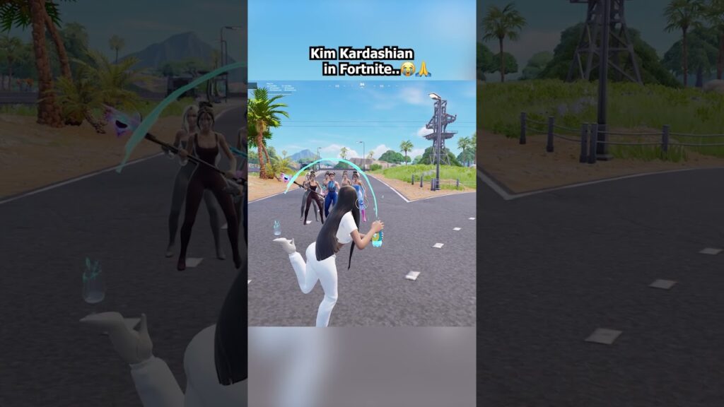 Kim Kardashian in Fortnite..😯😭#shorts