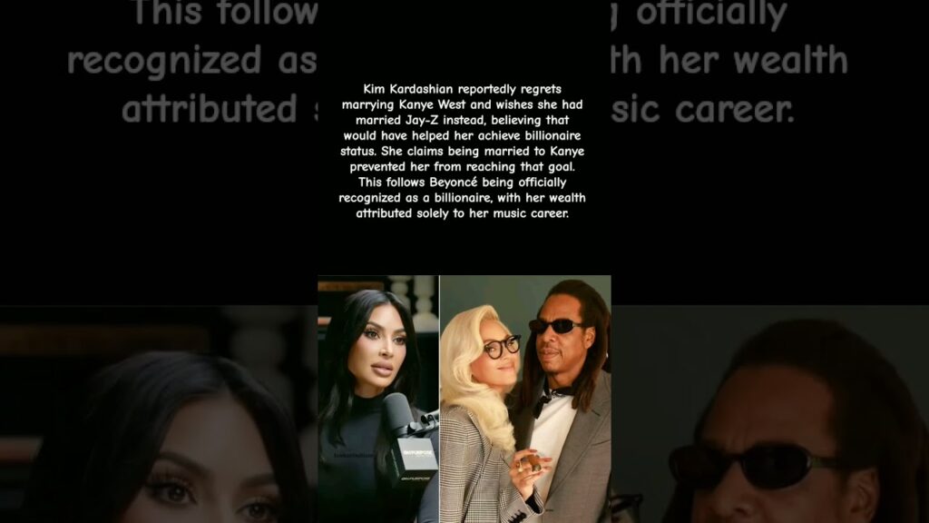 Kim Kardashian REGRETS Kanye?! She Wishes She Married Jay-Z Instead#shorts