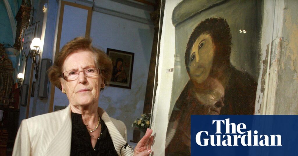 Cecilia Giménez, famed for ‘Monkey Christ’ mural mishap, dies at 94 | Spain Cecilia Giménez, famed for ‘Monkey Christ’ mural mishap, dies at 94 | Spain