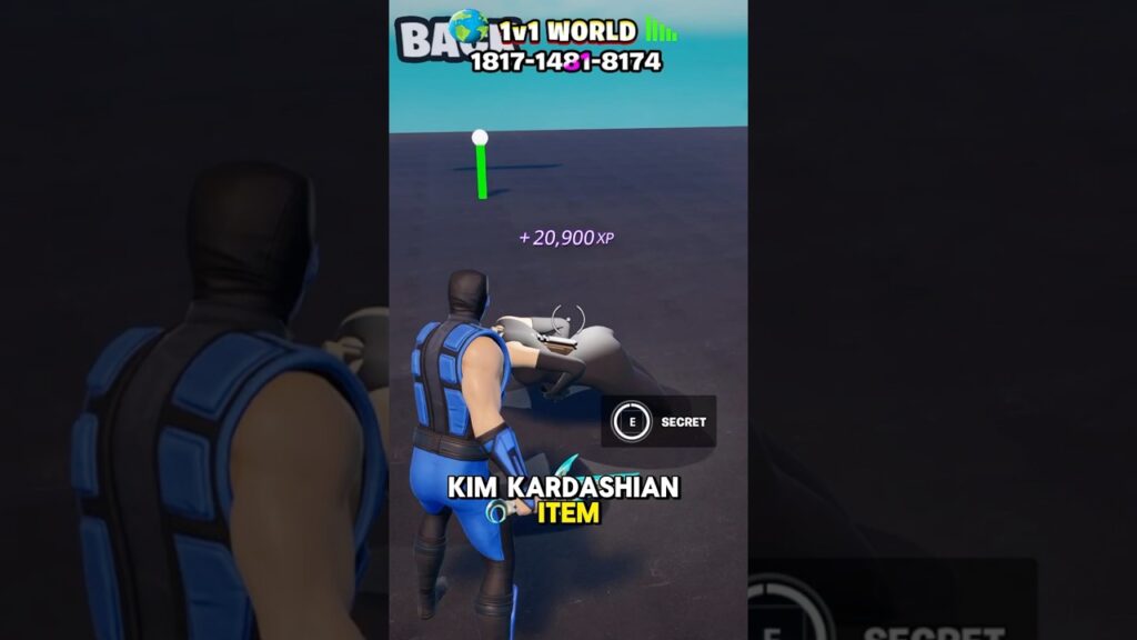 HOW TO GET THE KIM KARDASHIAN GUN IN 1V1 WORLD FORTNITE