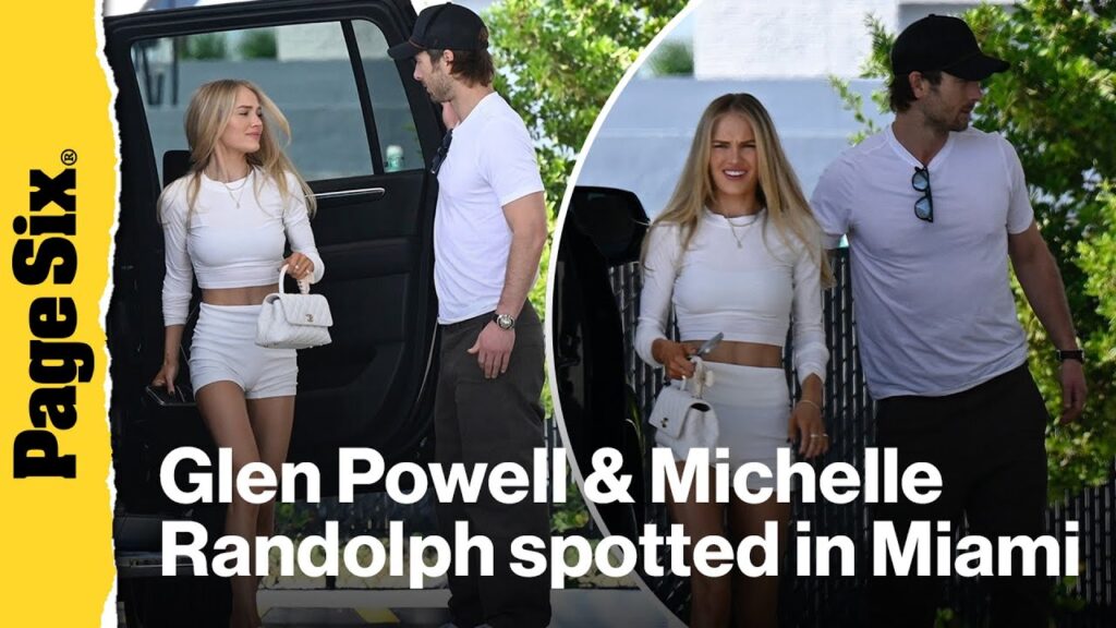 Glen Powell and Michelle Randolph jet off to Miami for the holidays