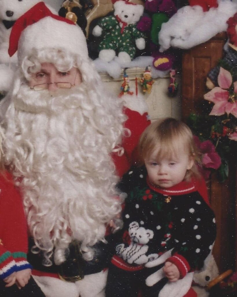 Sabrina Carpenter shares a throwback picture with Santa Claus