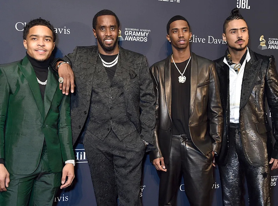 Justin Combs, Sean "Diddy" Combs, Christian Combs, Quincy Brown
