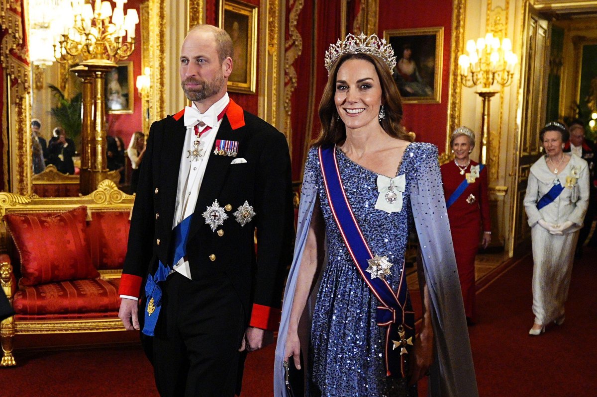 The Prince and Princess of Wales attend a state banquet for the visiting President of Germany at Windsor Castle on December 3, 2025 (Aaron Chown/PA Images/Alamy)