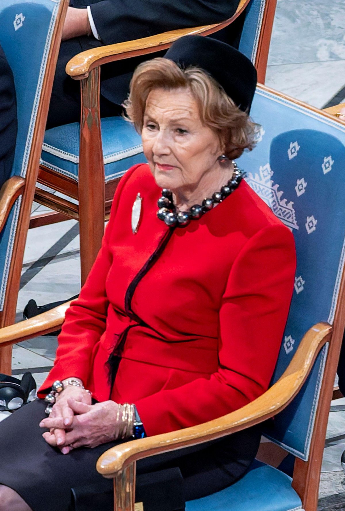 The Norwegian royal family attends the Nobel Peace Prize ceremony at Oslo's City Hall on December 10, 2025 (Nigel Waldron/Alamy)