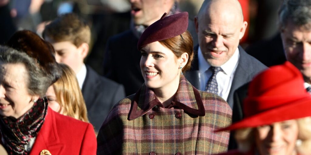 Princess Eugenie Embraces the Holiday Spirit in Festive Byan Cape Coat for Christmas 2025