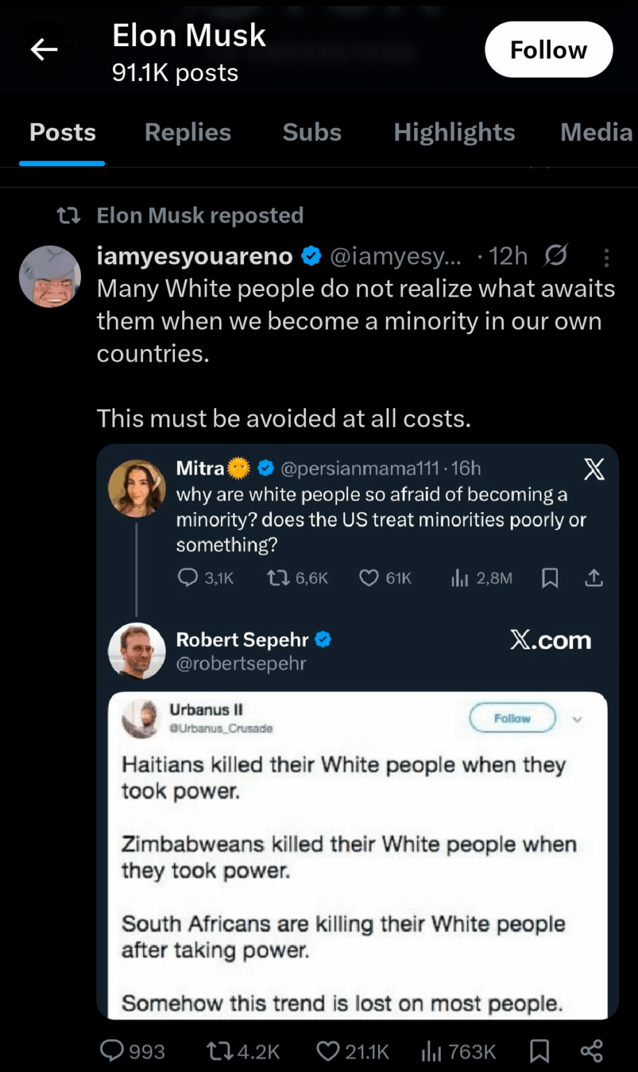 Why is noone talking about Elon'a recent posts?