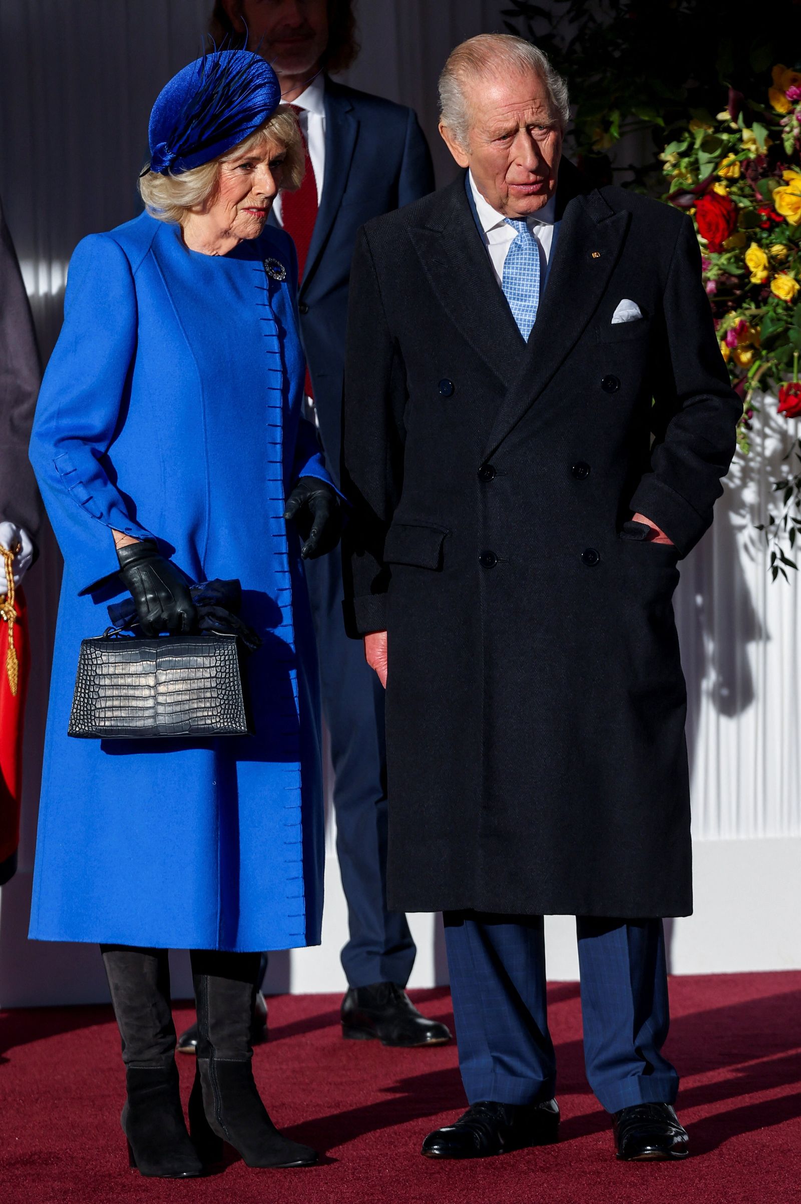 Image may contain Charles Prince of Wales Pete Sears Person Clothing Coat Adult Accessories Bag and Handbag