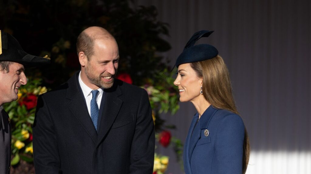The Princess of Wales rewears a favourite Alexander McQueen coat to welcome the German president to London