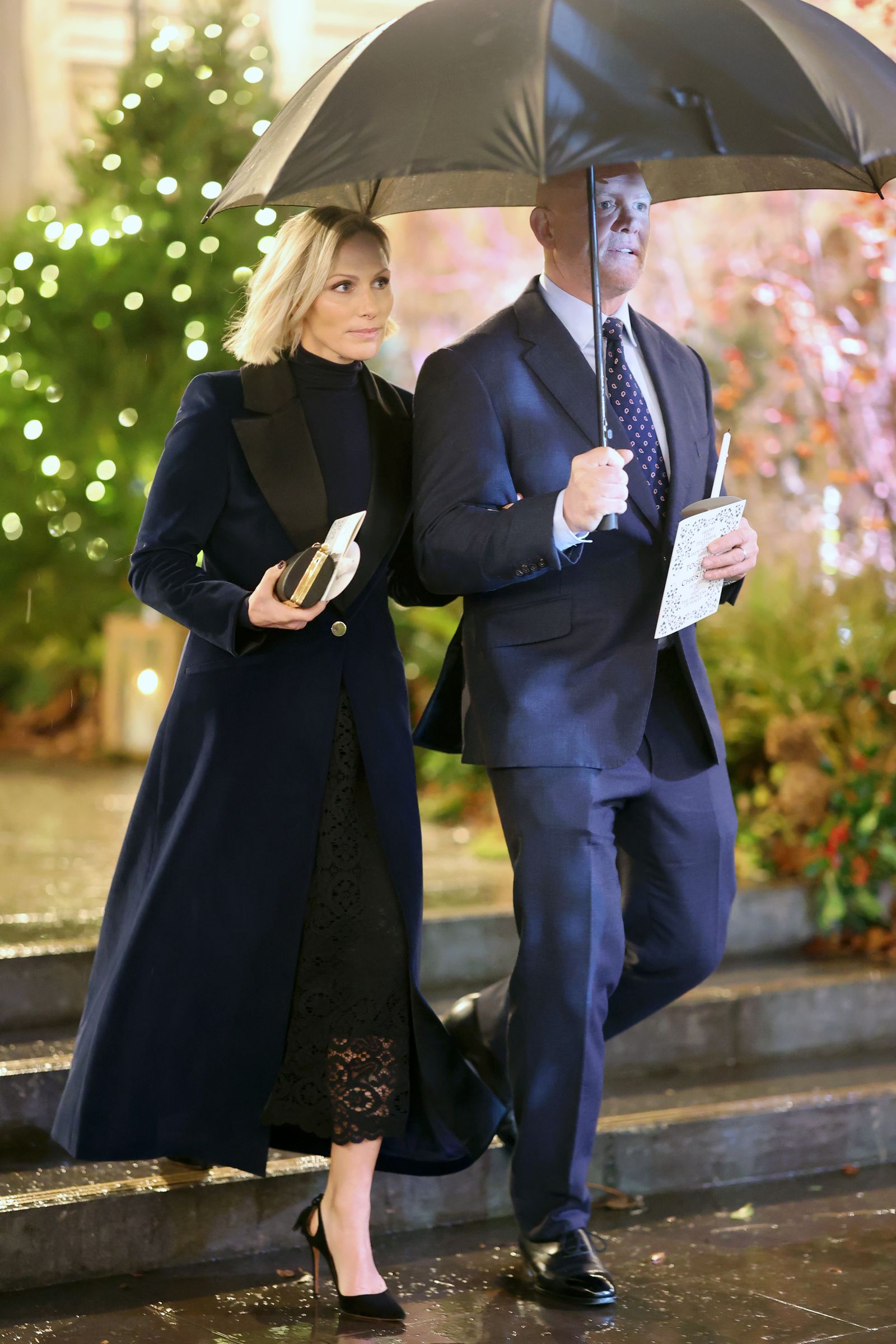 Image may contain Zara Tindall Adult Person Blazer Clothing Coat Jacket Accessories Bag Handbag and Formal Wear