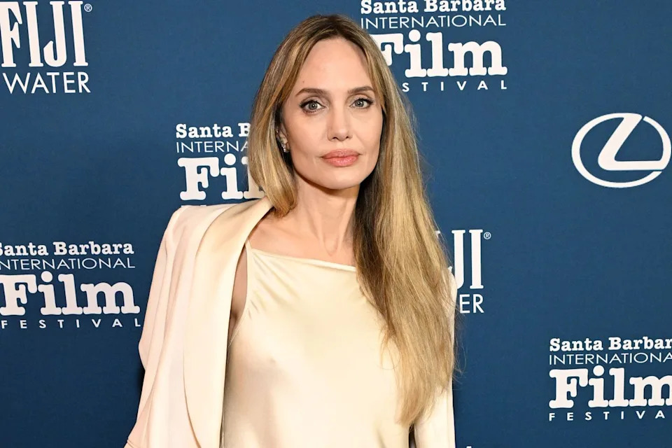 Michael Kovac/Getty for FIJI Water Angelina Jolie at the 40th Annual Santa Barbara International Film Festival