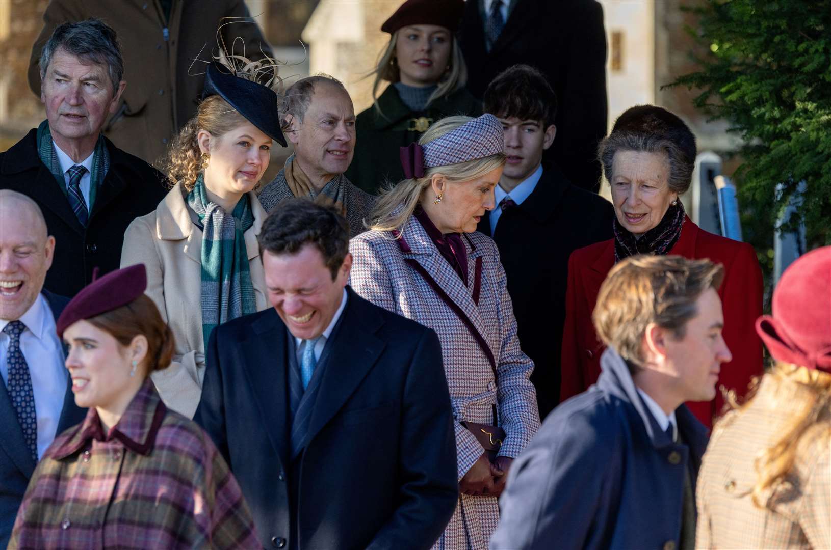 PIC BY GEOFF ROBINSON PHOTOGRAPHY 07976 880732. Picture dated December 25th shows the Royal Family attending Christmas morning service at St Mary Magdalene church in Sandringham. Picture shows Sophie, Duchess of Edinburgh and lady Louise