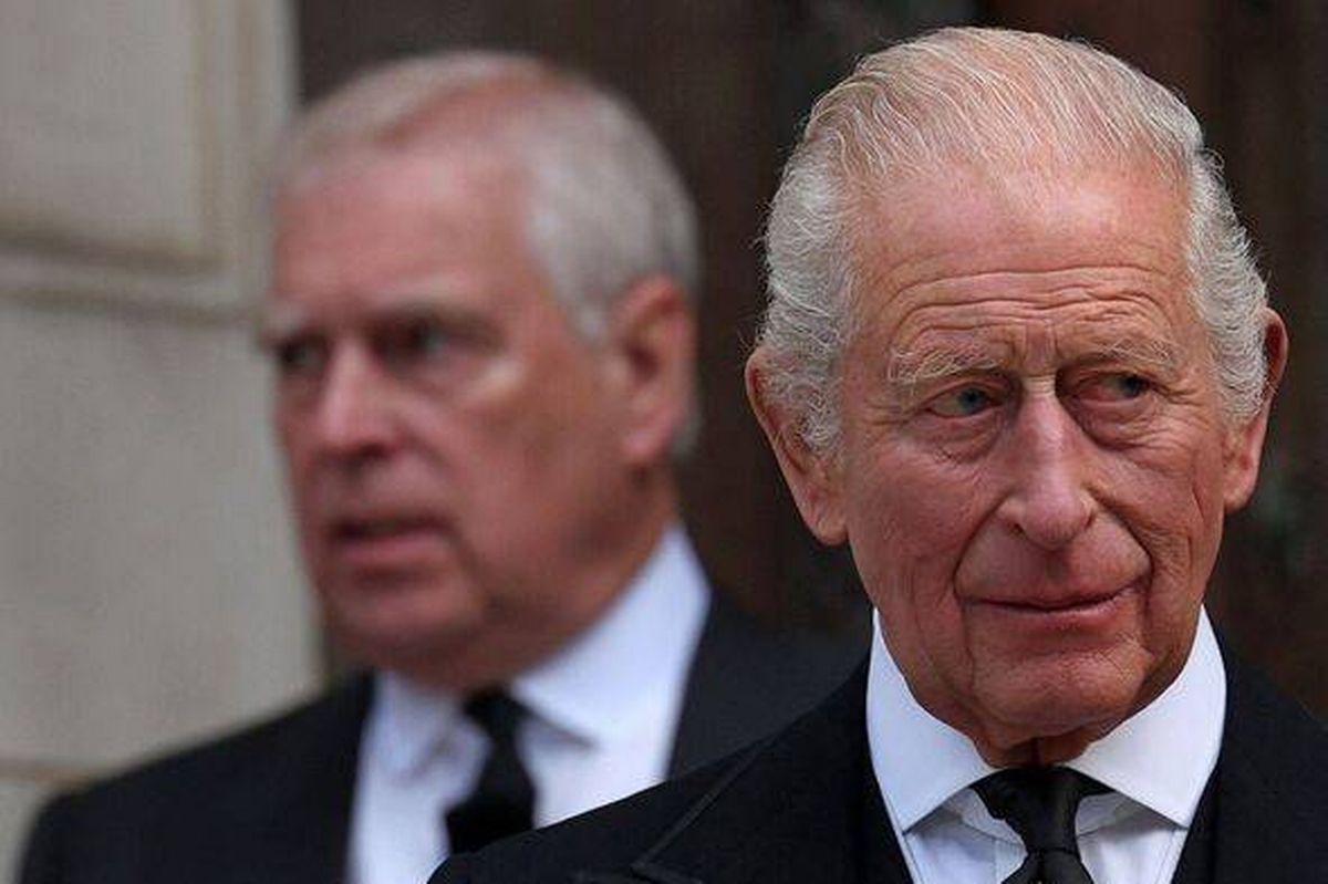 Andrew Mountbatten-Windsor and King Charles 