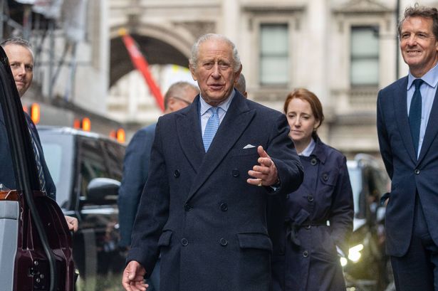 LONDON, UNITED KINGDOM - NOVEMBER 19:  King Charles III leaves Fortnum & Mason in central in London, United Kingdom on November 19, 2025. The King marked the second anniversary of Coronation Food Project. (Photo by Ilyas Tayfun Salci/Anadolu via Getty Images)