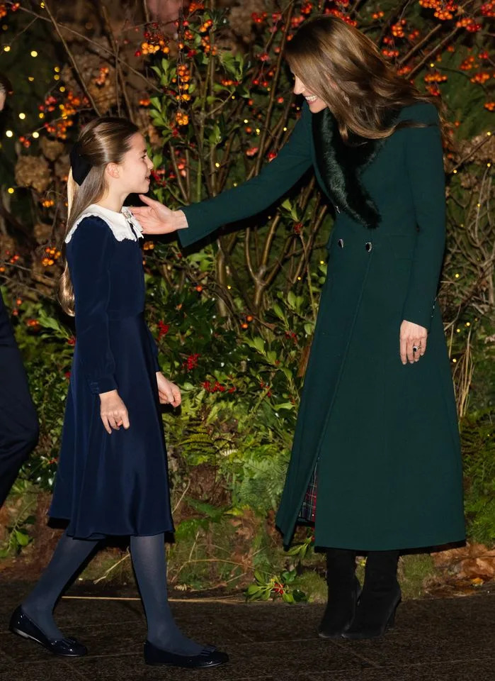 Getty Kate Middleton greeting Princess Charlotte