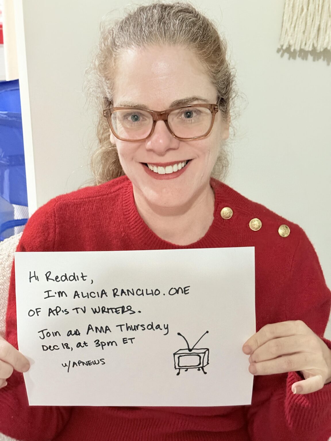 Hi! We're AP entertainment reporters Alicia Rancilio and Andrew Dalton. Ask us anything about the year in TV.