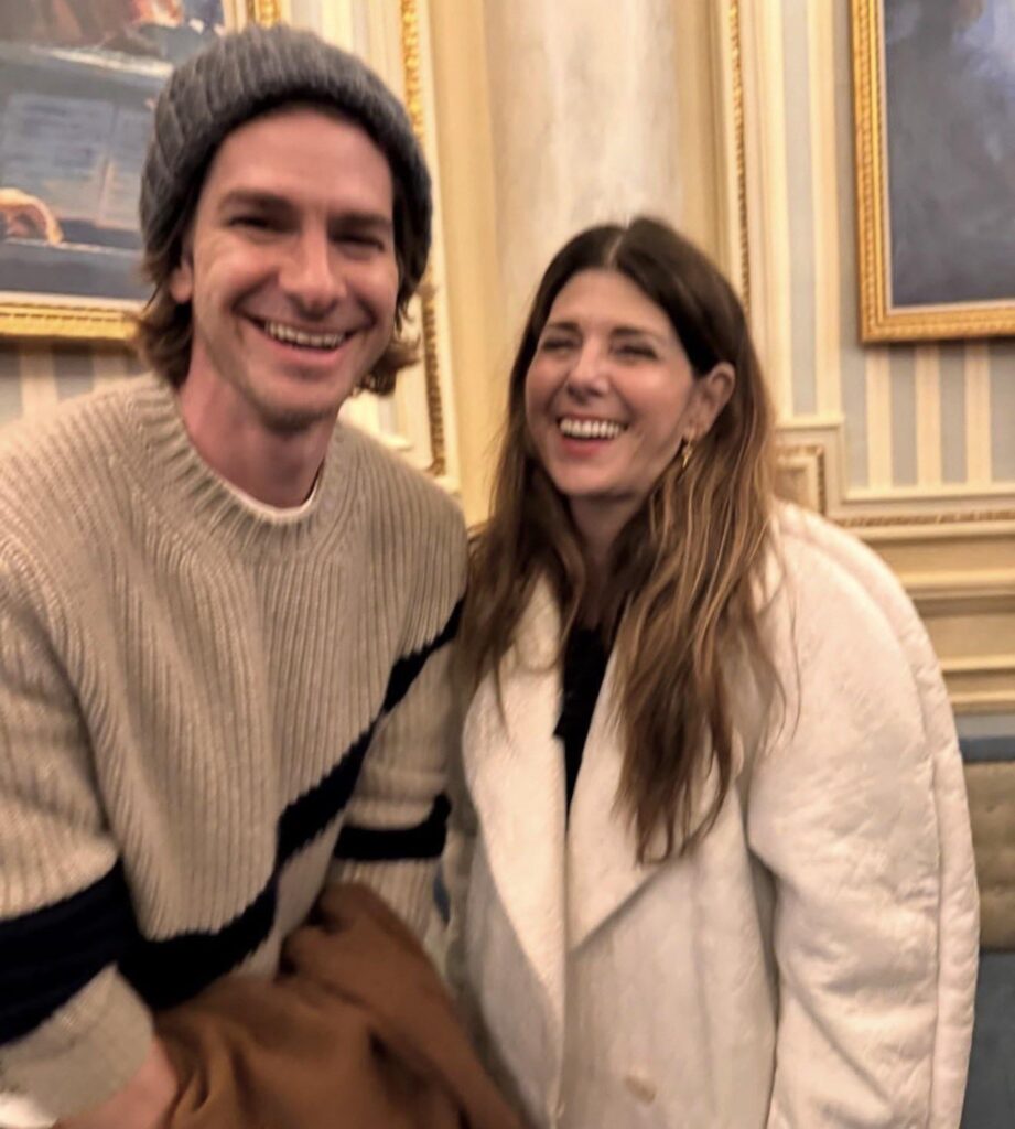 The second Spider-Man and the third Aunt May together (Andrew Garfield and Marisa Tomei)
