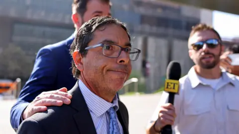 Reuters Mark Chavez, a doctor accused of supplying ketamine to 'Friends' actor Matthew Perry before his death, arrives in federal court in Los Angeles, California, on 2 October 2024.