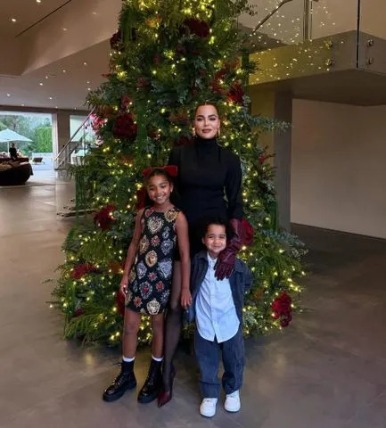 Khloé Kardashian and her two childrenCredit: Khloe Kardashian/Instagram