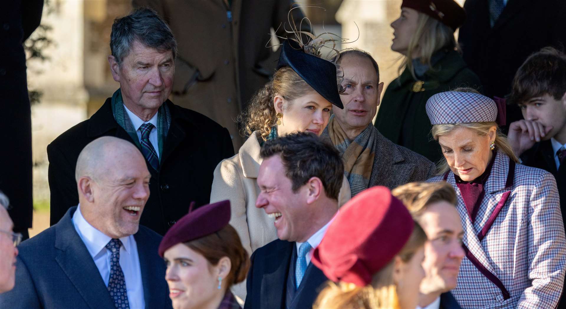 PIC BY GEOFF ROBINSON PHOTOGRAPHY 07976 880732. Picture dated December 25th shows the Royal Family attending Christmas morning service at St Mary Magdalene church in Sandringham. Picture shows Sophie, Duchess of Edinburgh and lady Louise