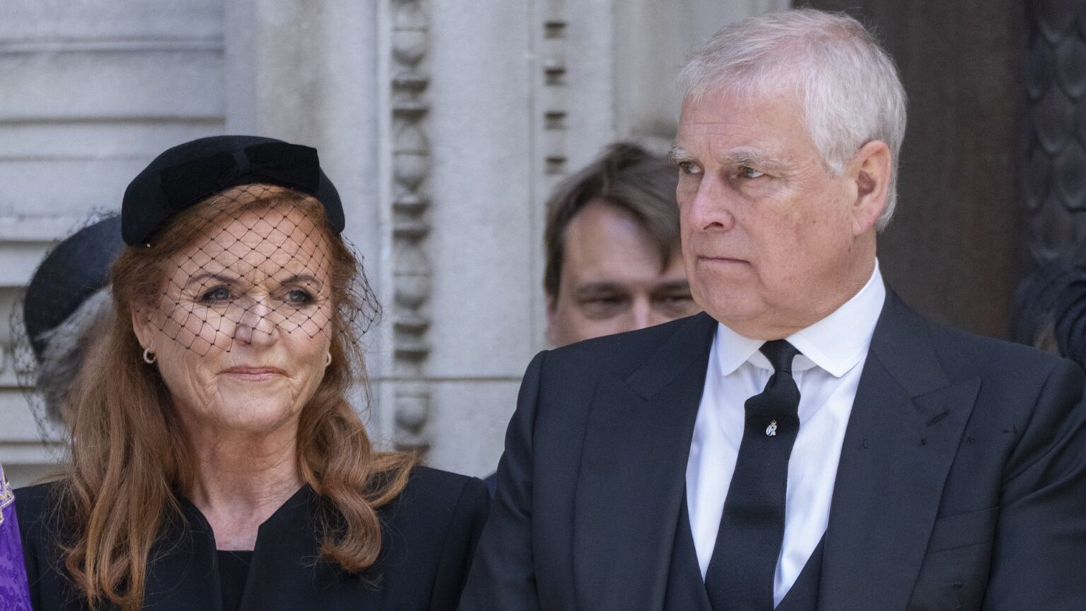LONDON, ENGLAND - SEPTEMBER 16: Prince Andrew, Duke of York and Sarah Ferguson, Duchess of York attend the funeral of Katharine, Duchess of Kent at Westminster Cathedral on September 16, 2025 in London, England. Katharine, Duchess of Kent was married Prince Edward, Duke of Kent, the first cousin of Queen Elizabeth II. She died on September 4 at the age of 92 at Kensington Palace surrounded by her family. Having converted to Catholicism in 1994, her funeral takes place at Westminster Cathedral and is the first Catholic funeral to be held for a member of the royal family in modern British history. Her Royal Highness will be laid to rest at the Royal Burial Ground at Frogmore, Windsor. (Photo by Mark Cuthbert/UK Press via Getty Images)