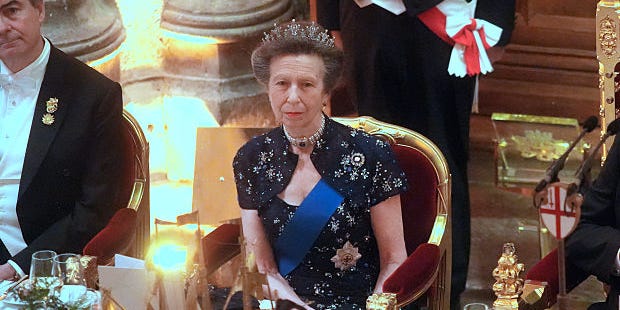 Princess Anne Steps Out in Her Diamond Festoon Tiara in December 2025