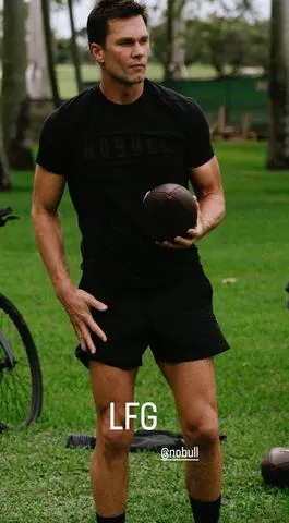 Tom Brady/Instagram Tom Brady shares photo of himself holding a football to his Instagram Stories