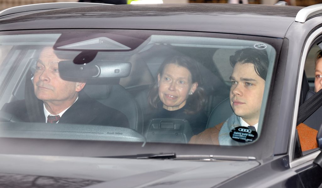 Lady Sarah attended the lunch with her husband Daniel, son Sam and niece Lady Margarita