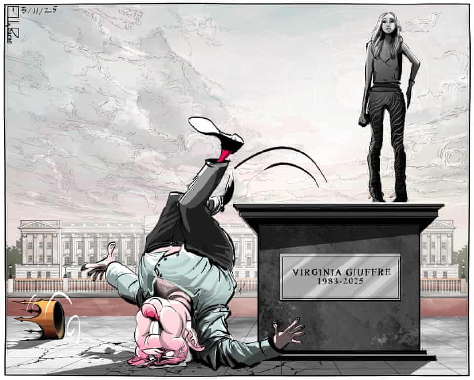 The Guardian includes Andrew losing titles cartoon in ‘year in cartoons’ article