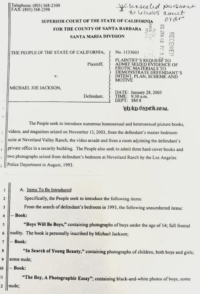 A Look Back: Details from the 1993 FBI/Police Raid on Michael Jackson’s Property and the Evidence Cataloged.