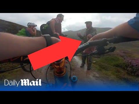Mountain bikers bump into King Charles in an unbelievable encounter on Balmoral estate.