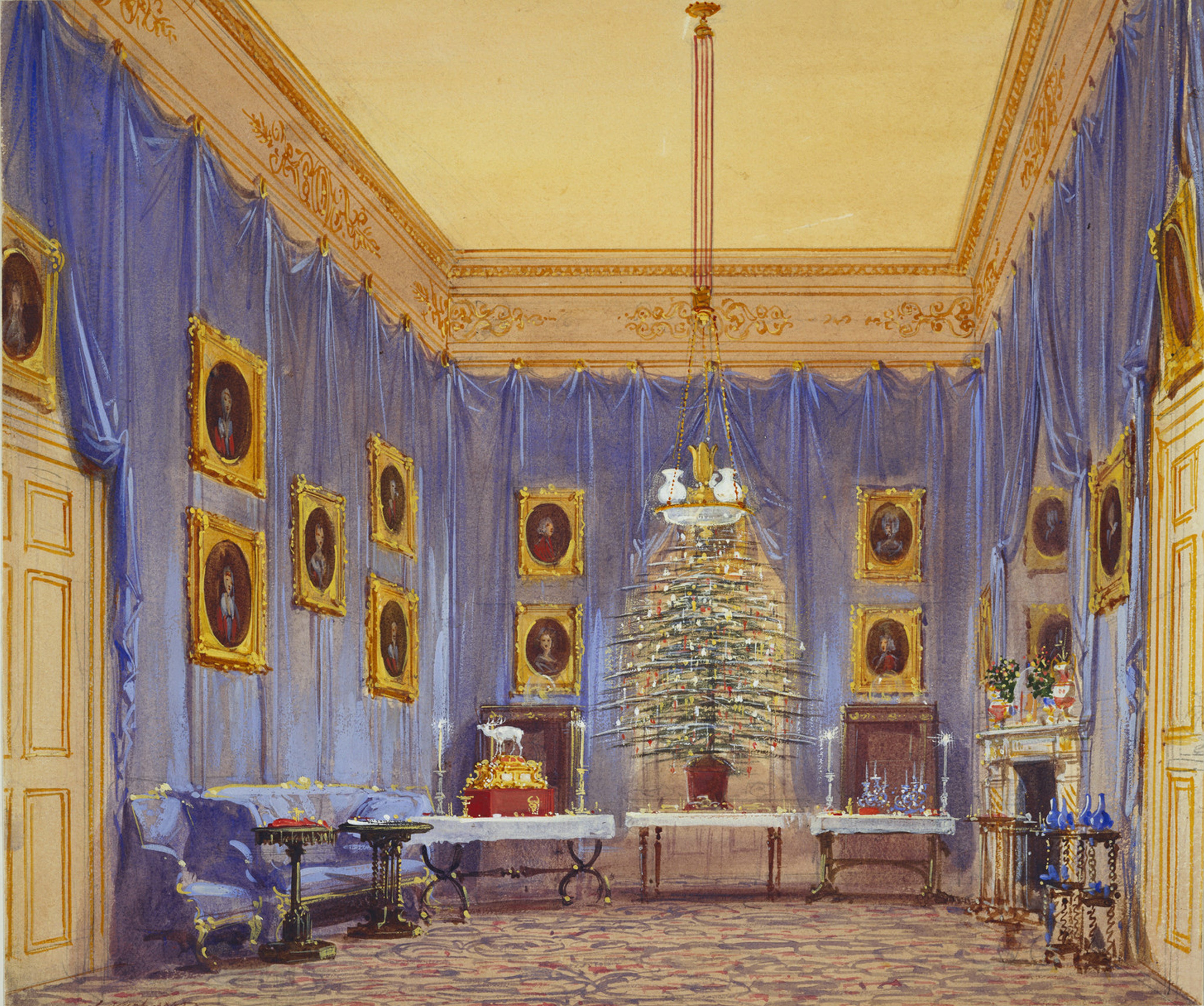 Queen Victoria's Christmas Tree, Windsor Castle, 1845