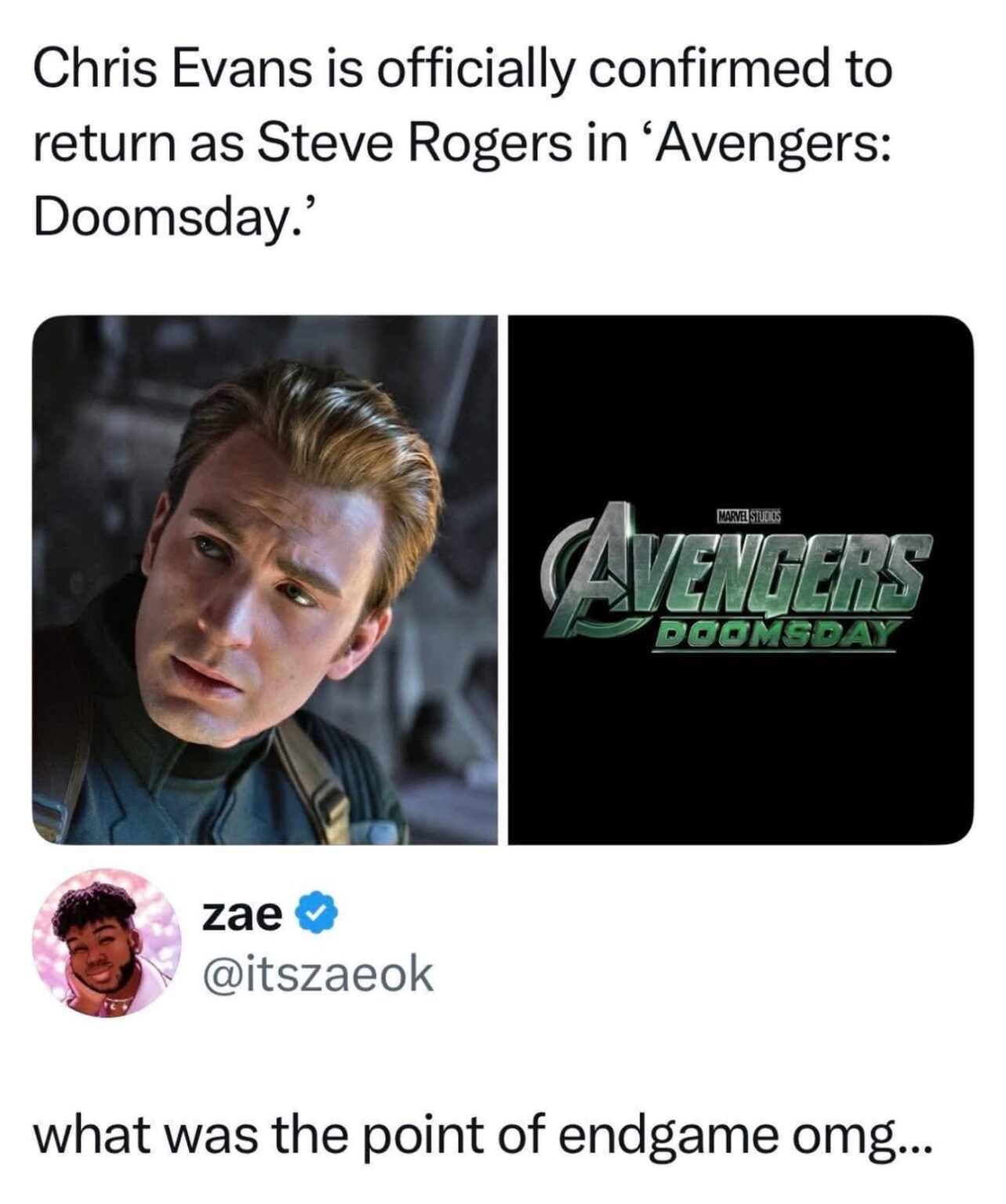 Do you think that Chris Evan’s being in Avengers: Doomsday is a good idea?