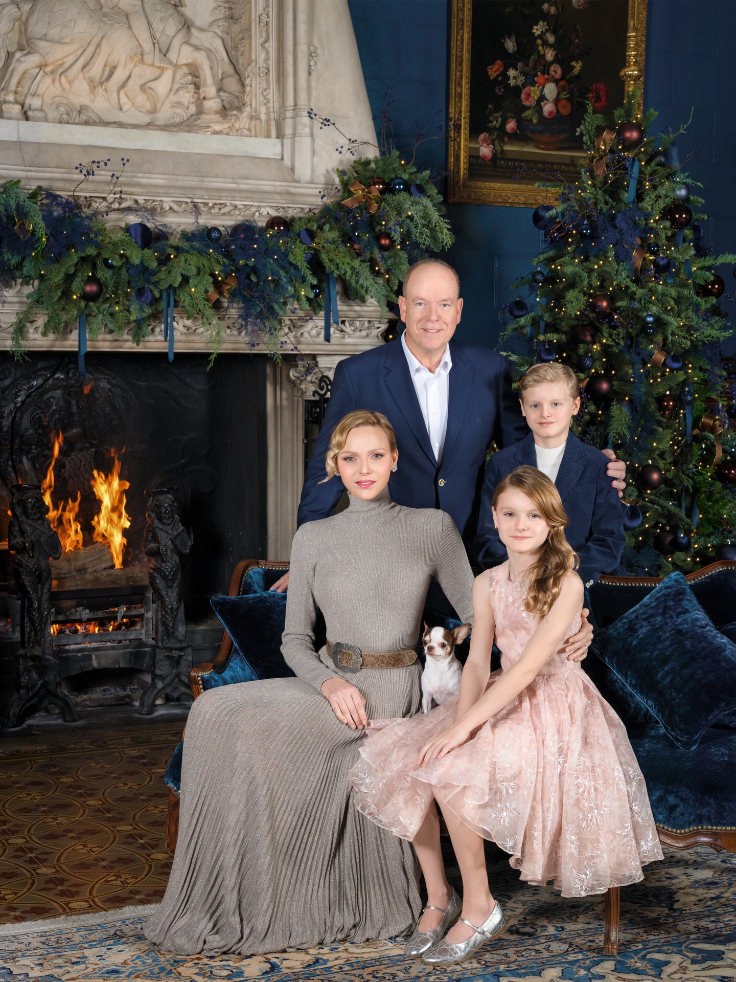 The Monegasque family Christmas card