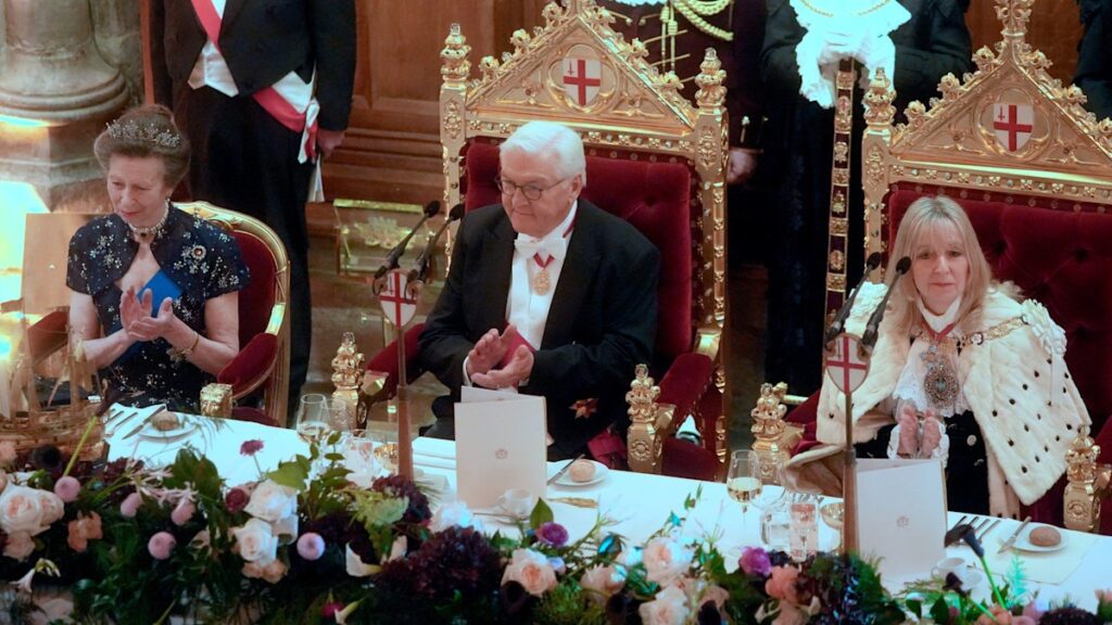Princess Anne dazzles in favourite tiara for 2nd banquet during German State Visit – best pictures Princess Anne dazzles in favourite tiara for 2nd banquet during German State Visit – best pictures
