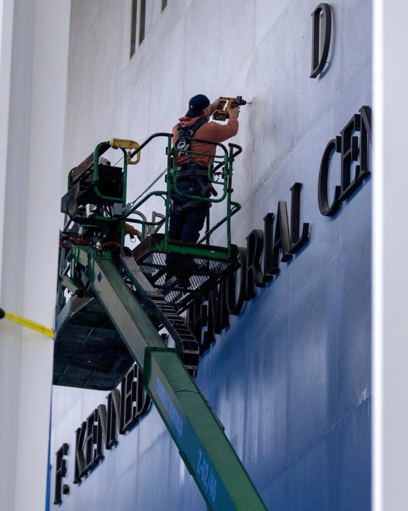 Workers have already begun adding Trump's name to the Kennedy Center, despite no action by Congress to legally rename it.