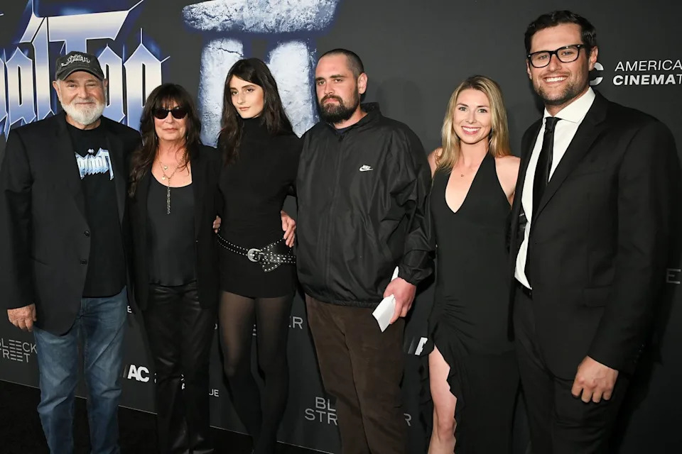 Michael Buckner/Variety via Getty Rob Reiner, Michele Reiner, Romy Reiner, Nick Reiner, Maria Gilfillan, and Jake Reiner in 2025