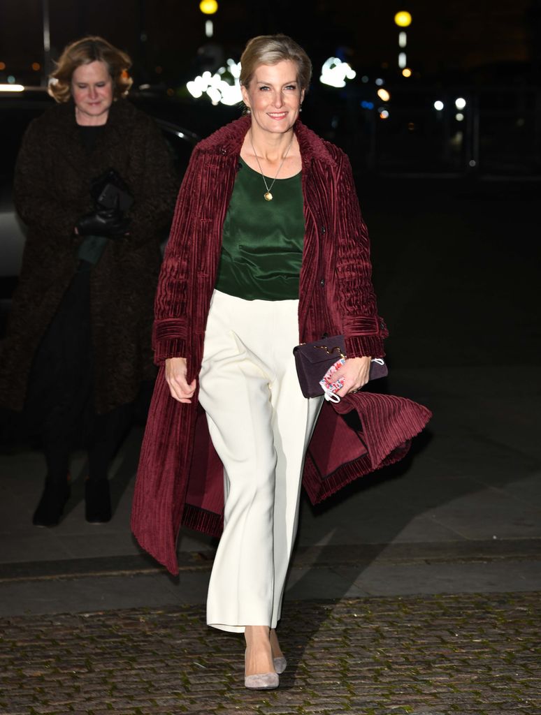 The Duchess of Edinburgh wore the same coat for the Together At Christmas community carol service in 2021