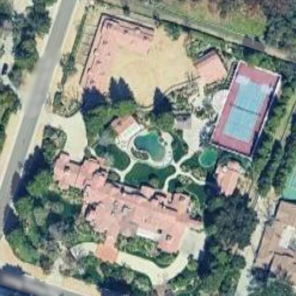 The engagement comes just over a year after the couple purchased a lavish dwelling adjacent to Jenner's pad. <span class="image-credit">(Google Maps)</span>