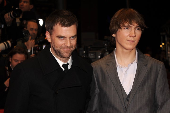 Pual Dano, right, with "There Will Be Blood" director Paul Thomas Anderson at the Berlin film festival in 2008. Dano was severely criticized by another director, Quentin Tarantino, recently.
