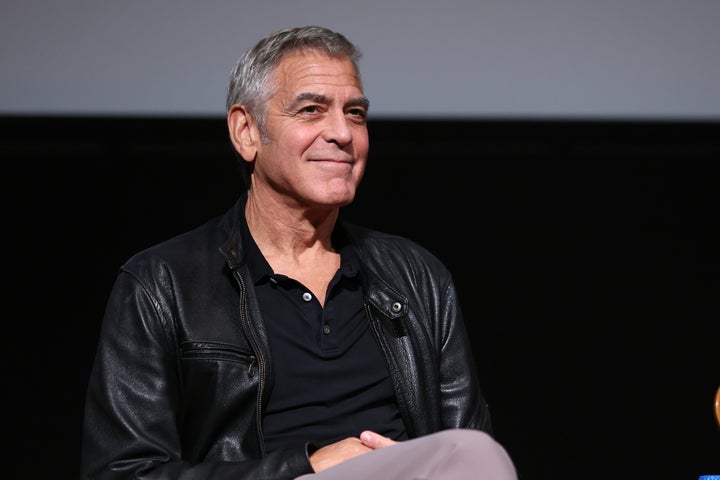 FILE — George Clooney seen onstage during "Jay Kelly" BAFTA Screening at Linwood Dunn Theater on November 09, 2025 in Los Angeles, California.
