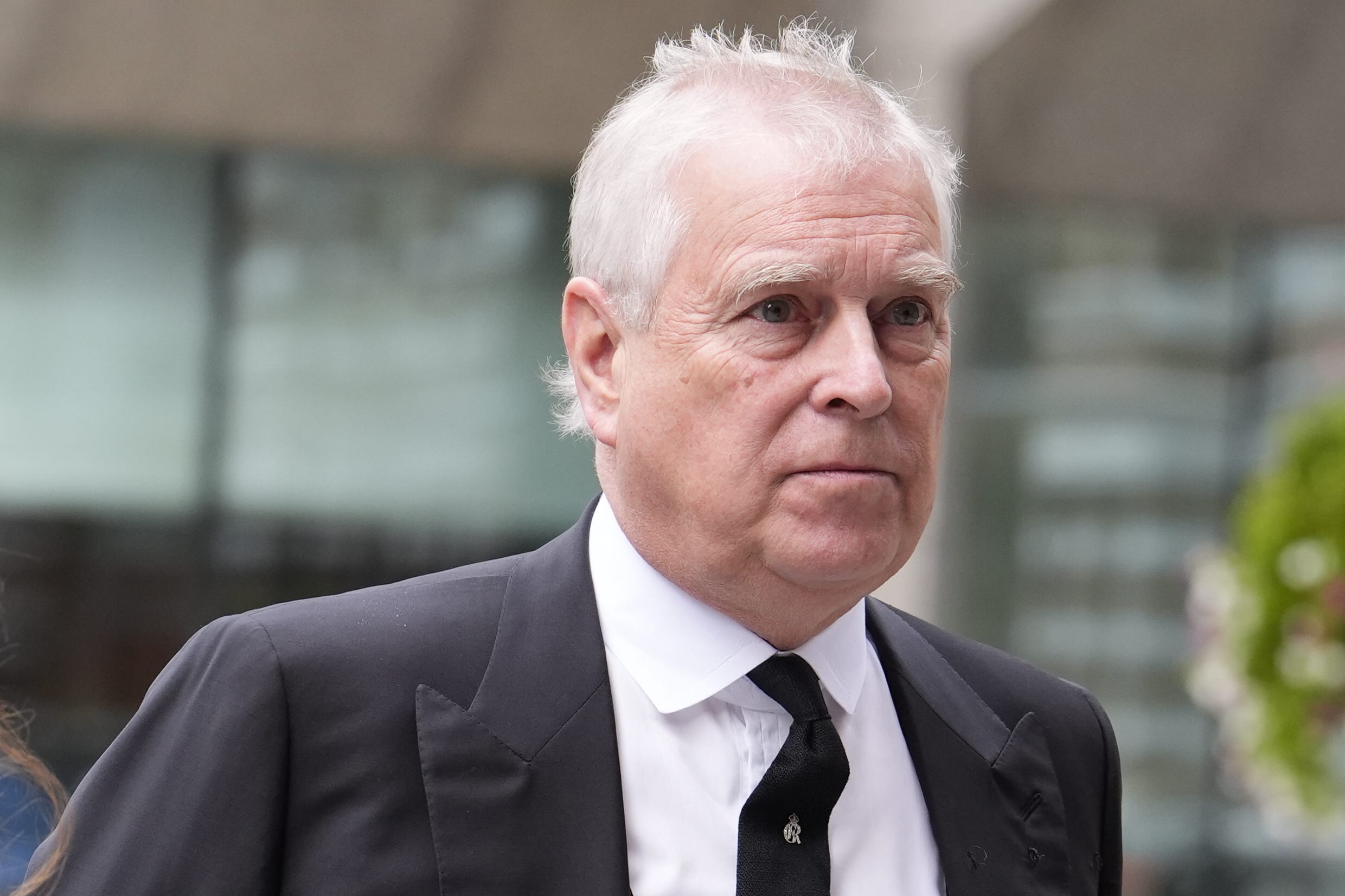 Andrew Mountbatten-Windsor has attended the christening of his granddaughter (PA)