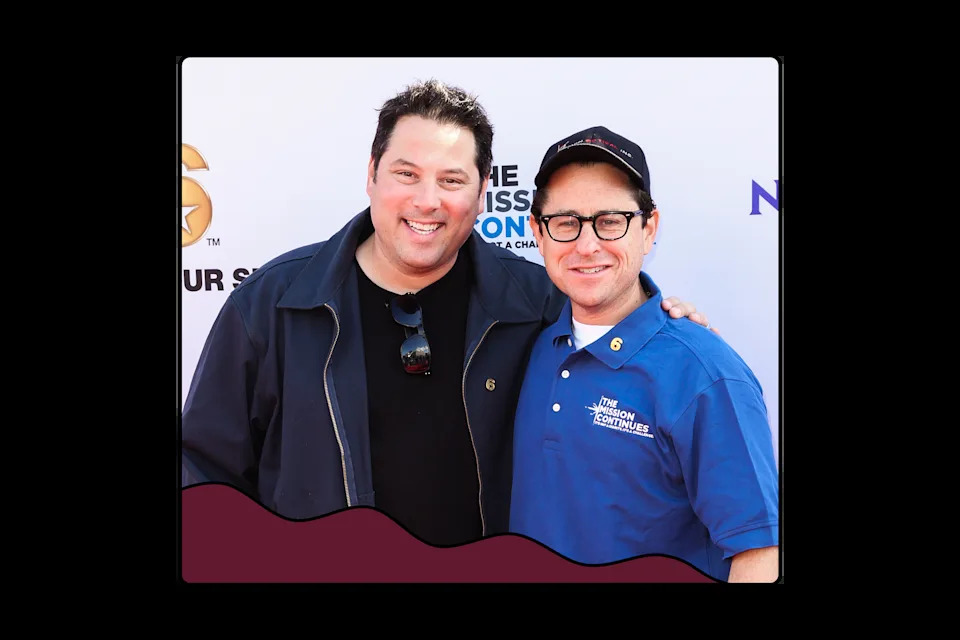 Greg Grunberg with film director J.J. Abrams