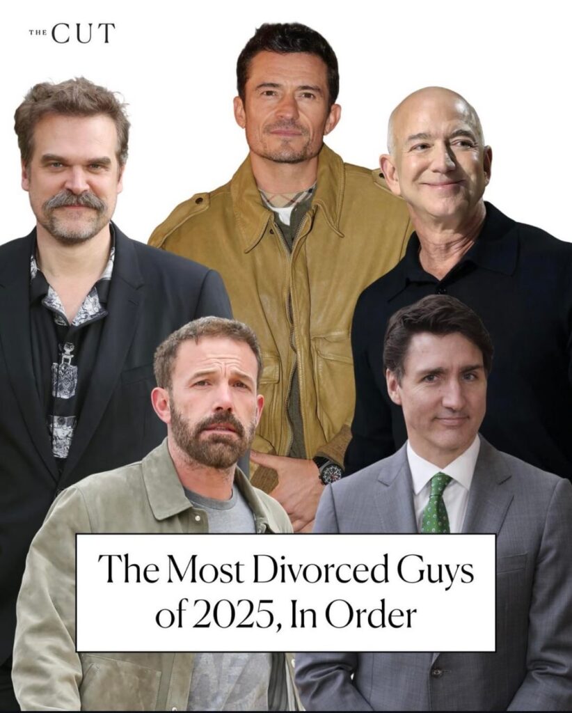The Cut’s most divorced men of 2025: Orlando Bloom, Justin Trudeau, Ben Affleck, David Harbour and Jeff Bezos