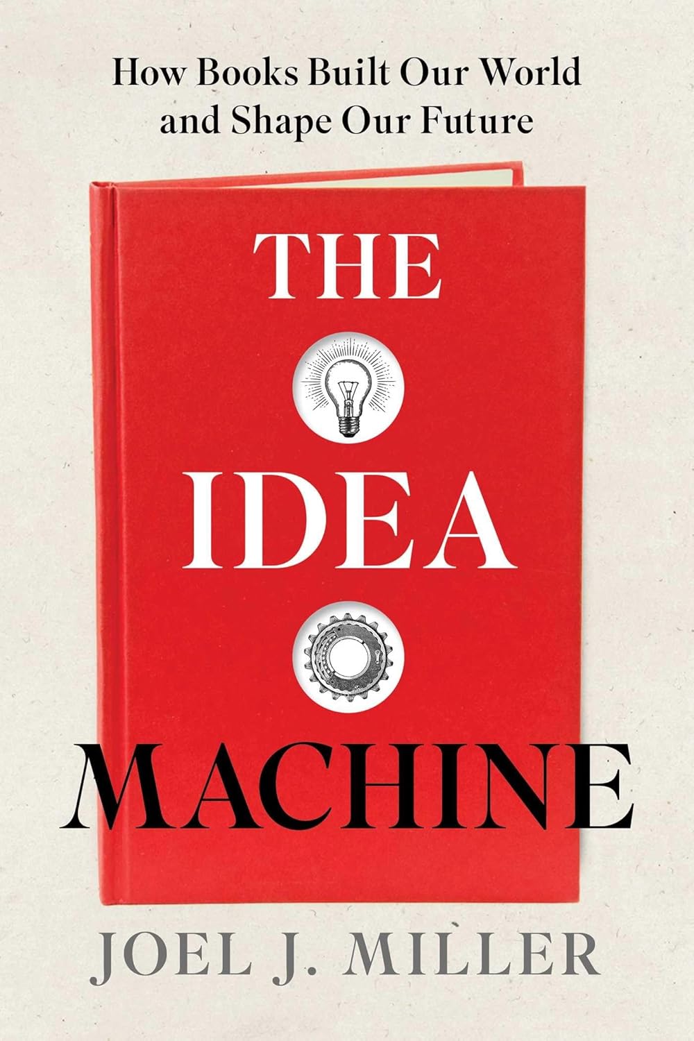 A red book titled 