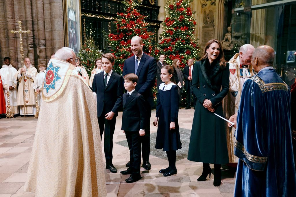 Princess Kate with her family