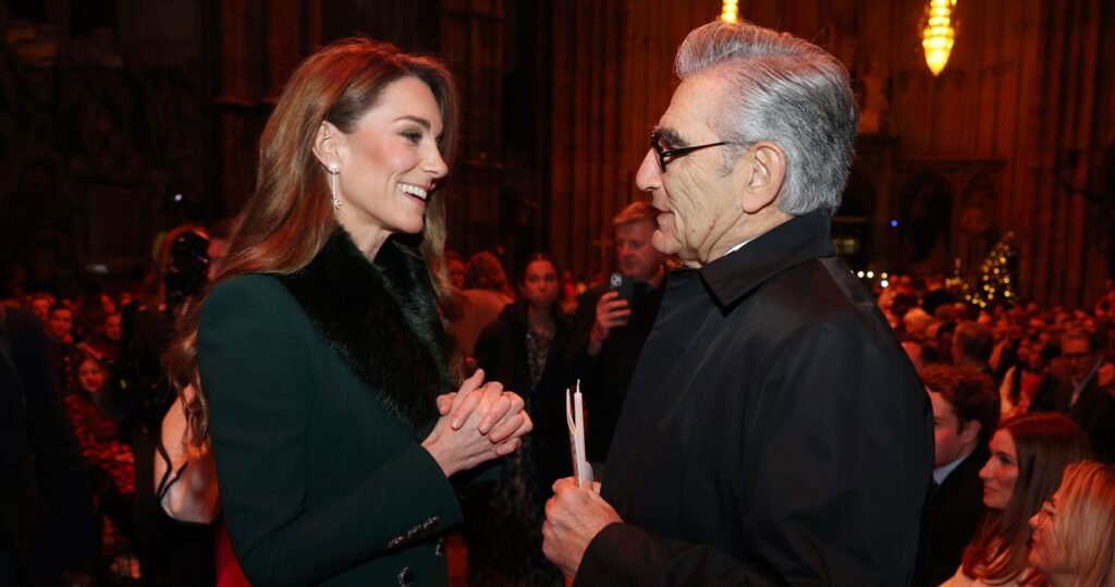 Kate Middleton and Eugene Levy Gabbed at Her Carol Concert
