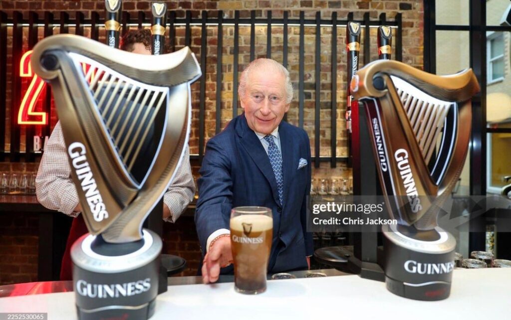 King Charles opens new Guiness Brewery in London, pulls a ‘perfect pint’