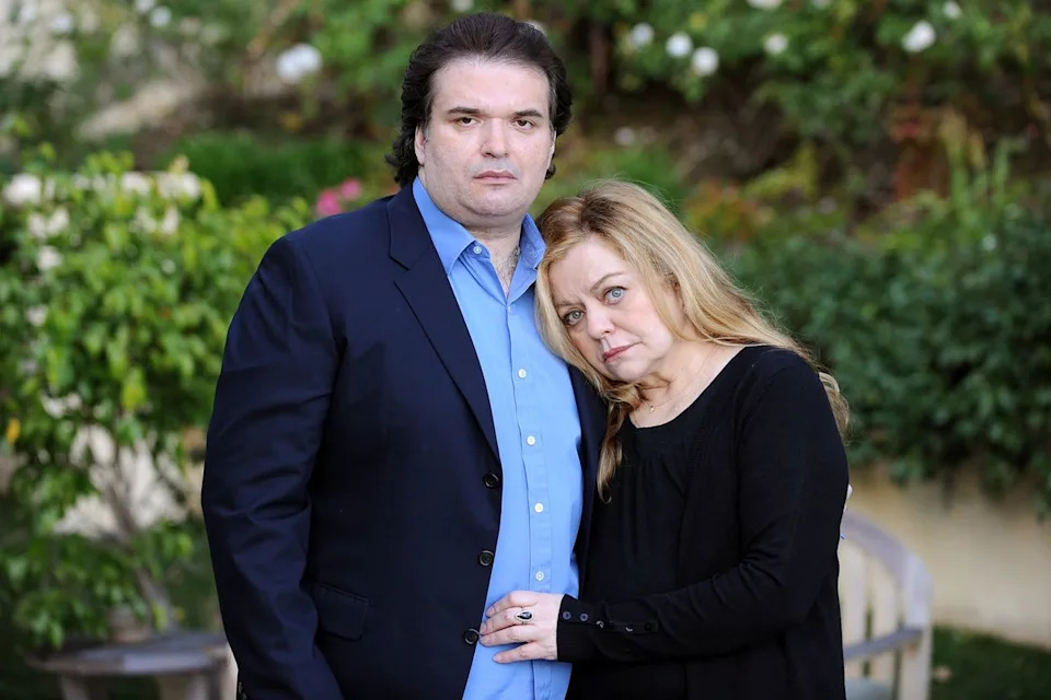 Frazer Harrison/Getty Simon Monjack and Sharon Murphy during a photo shoot in Hollywood, Calif., on Jan. 13, 2010,